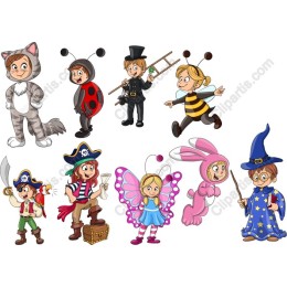 Whimsical Child Character Set