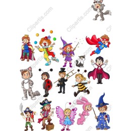 Whimsical Costume Characters Set