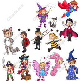 Whimsical Costume Characters Set