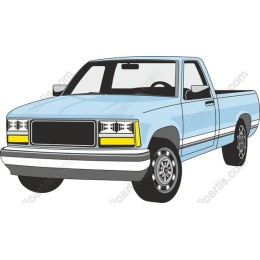Classic Blue Pickup Truck