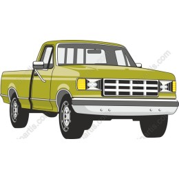 Classic Green Pick-Up Truck