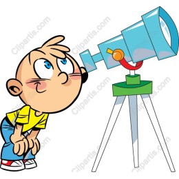 Curious Explorer: Boy with Telescope