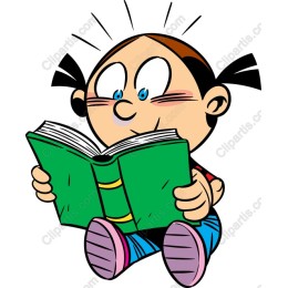 Cheerful Child Reading