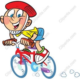 Cheerful Bicycle Kid