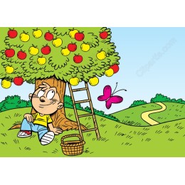 Cheerful Apple Tree Adventure