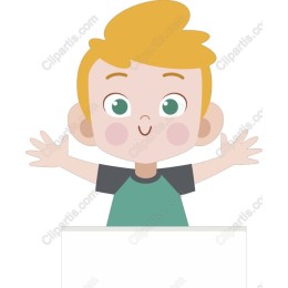 Joyful Cartoon Boy