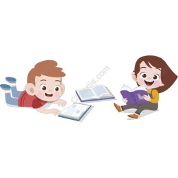 Playful Children Reading