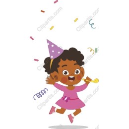 Cheerful Celebration Girl
