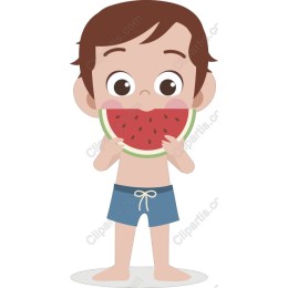 Cheerful Watermelon Boy
