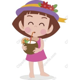Cheerful Tropical Girl