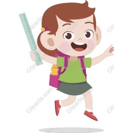 Cheerful Schoolgirl