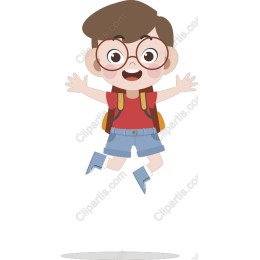 Cheerful Boy Jumping