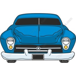 Vintage Blue Classic Car