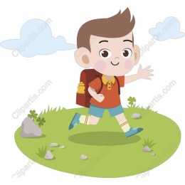 Cheerful Boy Adventure