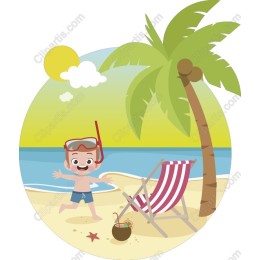 Cheerful Beach Boy