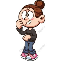 Playful Cartoon Girl
