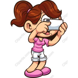 Charming Girl Capturing Memories