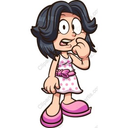 Playful Cartoon Girl