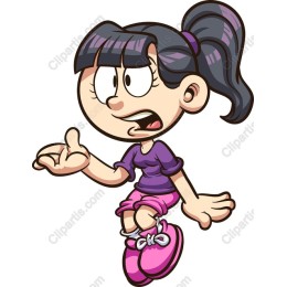 Playful Animated Girl