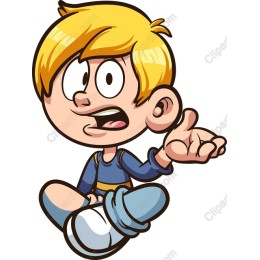 Playful Cartoon Boy