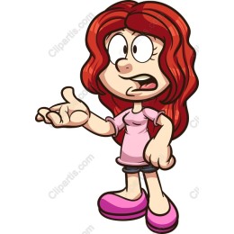 Playful Cartoon Girl