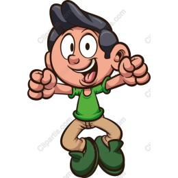 Cheerful Animated Boy