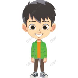 Charming Young Boy Character