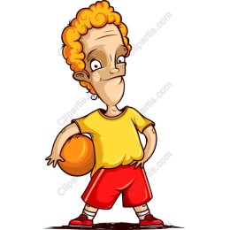 Cheerful Young Basketball Player
