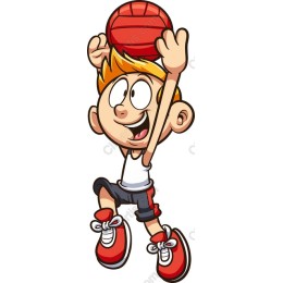 Energetic Basketball Boy