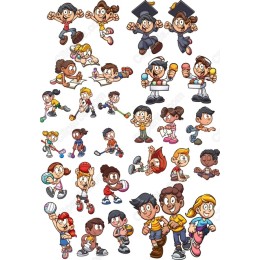 Lively Cartoon Kids Set