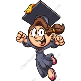 Cheerful Graduation Girl