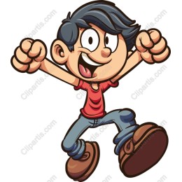 Joyful Boy Character