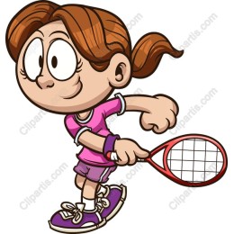 Energetic Tennis Girl
