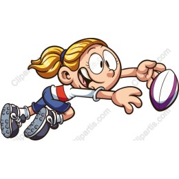 Energetic Rugby Girl