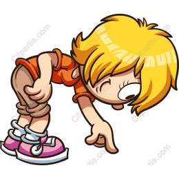 Playful Blonde Child