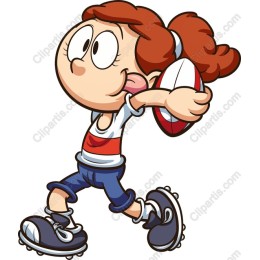 Energetic Rugby Girl