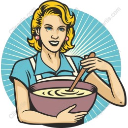 Vintage Cooking Lady