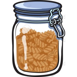 Rustic Pasta Jar