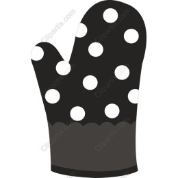 Polka Dot Oven Mitt