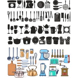 Ultimate Kitchen Clipart Set