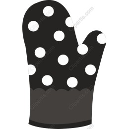 Polka Dot Oven Mitt