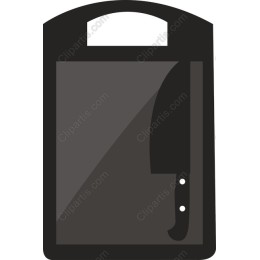 Chopping Board with Chef's Knife