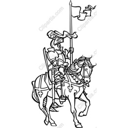 Medieval Knight on Horseback