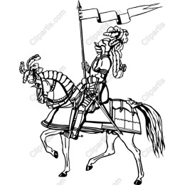 Medieval Knight on Horseback