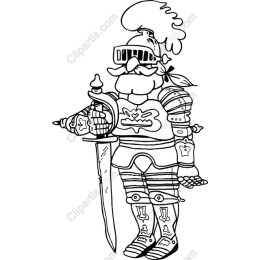 Cartoon Knight - Whimsical