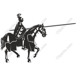 Valiant Knight on Horseback