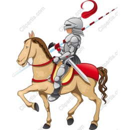Medieval Knight on Horseback