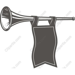 Elegant Trumpet with Banner