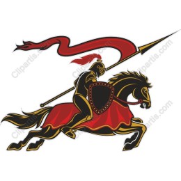 Valiant Knight on Horseback