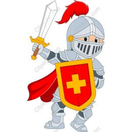 Adorable Cartoon Knight